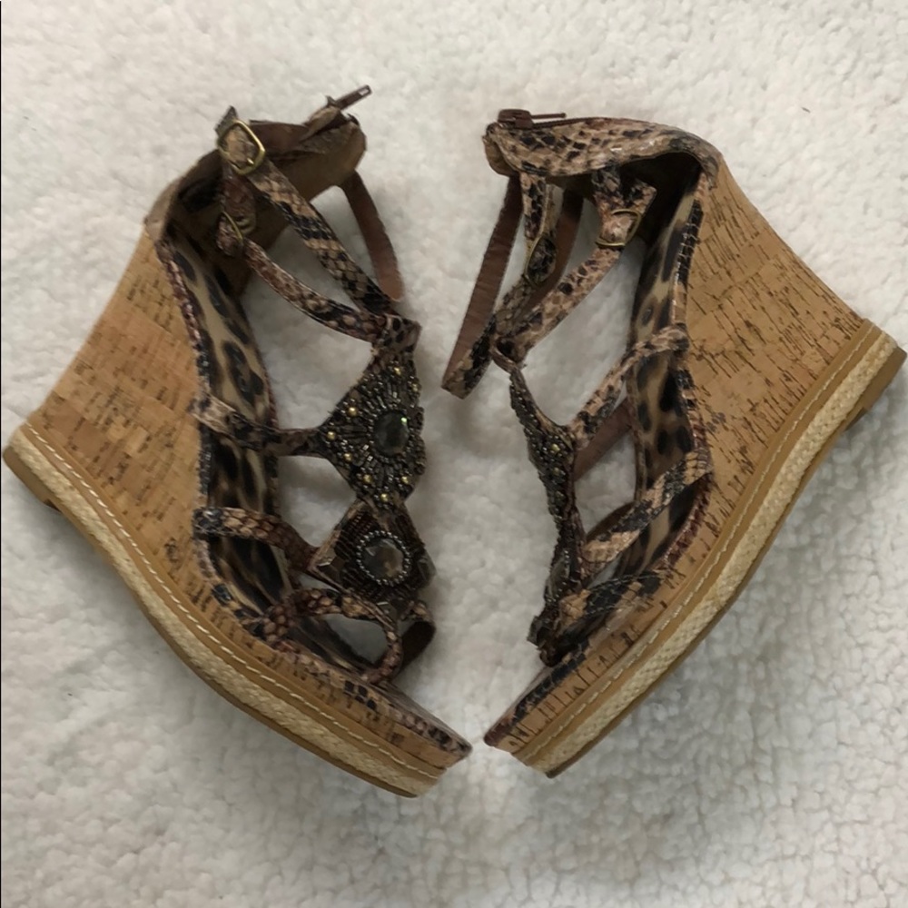 Rampage Bastian Thong Cork Wedge